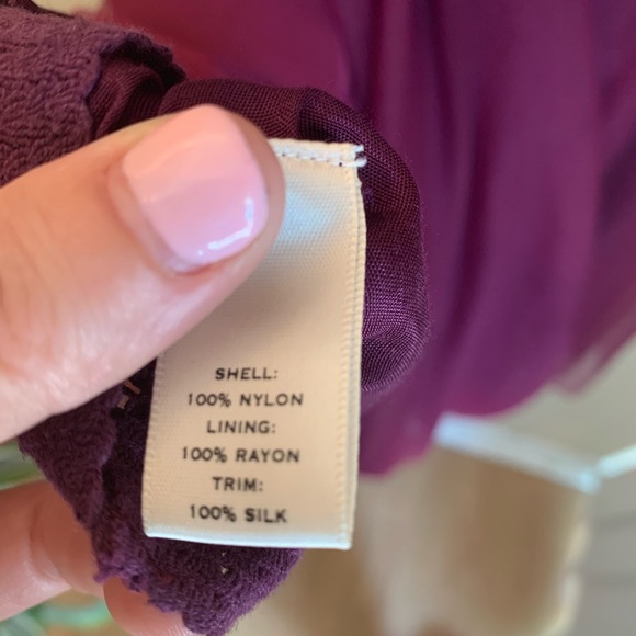 Anthropologie Mouilnette Souers Purple Tulle Dress - Picture 7 of 8